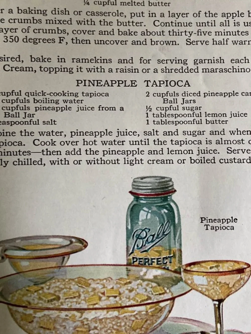Antique 20s 1920s Ball Mason Jar Home Canning Jars recipes Canned Food Cookbook